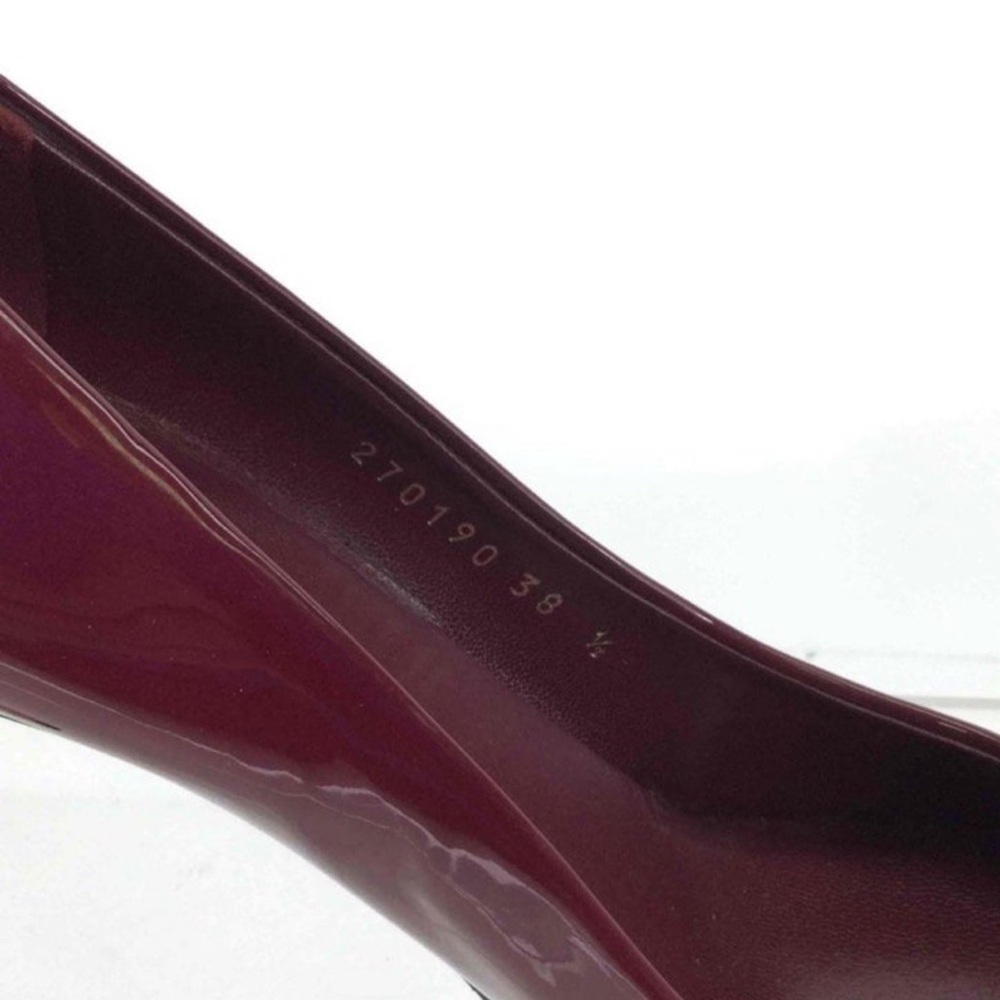 Gucci Burgundy shoes SIZE: 38.5 - Picture 5 of 6